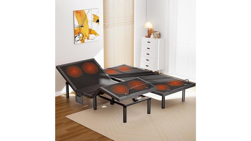 adjustable bed with massage