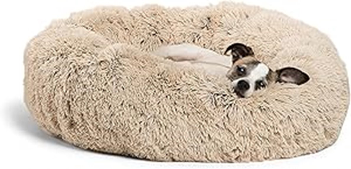 calming donut pet bed