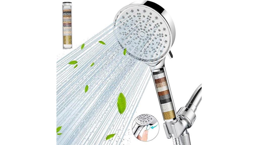 filtered handheld shower head