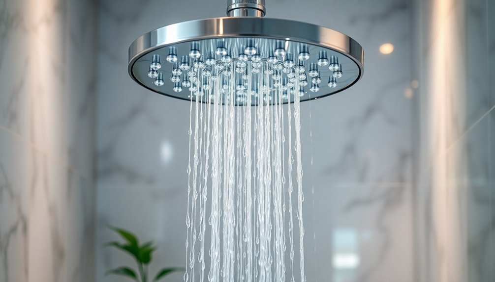 luxurious refreshing shower experience