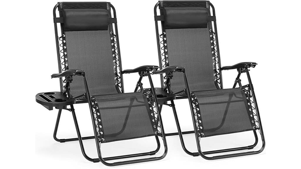 portable reclining chair set