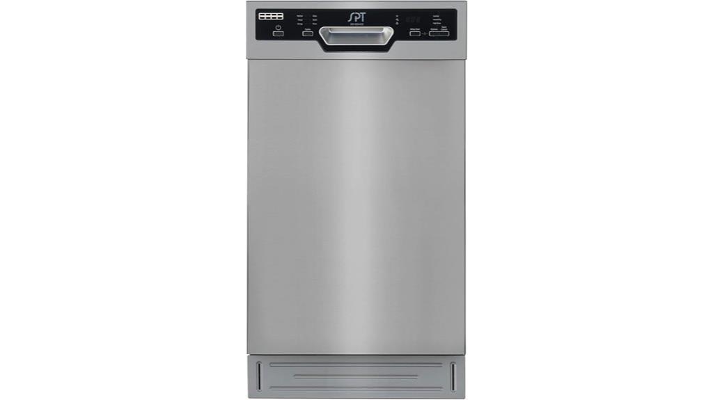 stainless steel built in dishwasher