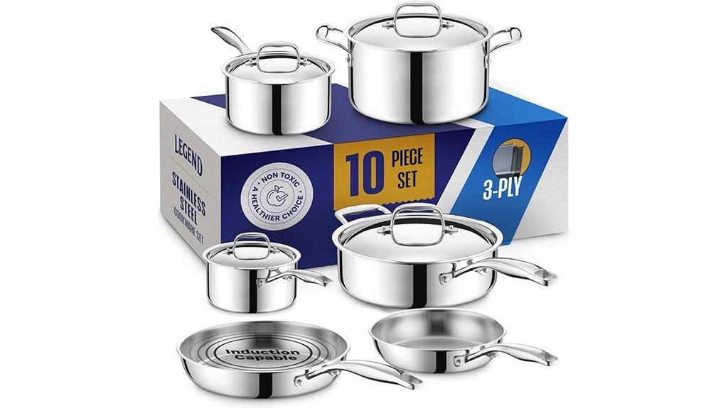 stainless steel cookware set