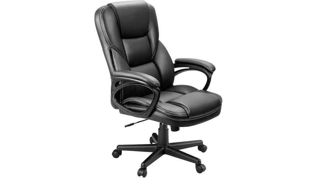 stylish black executive chair