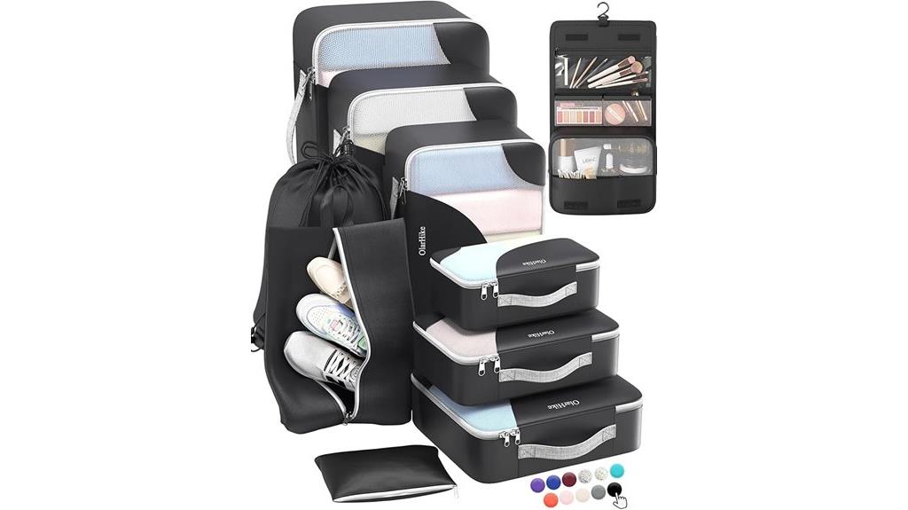 travel packing cubes set