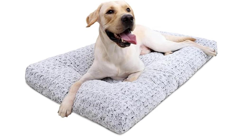 washable plush dog bed