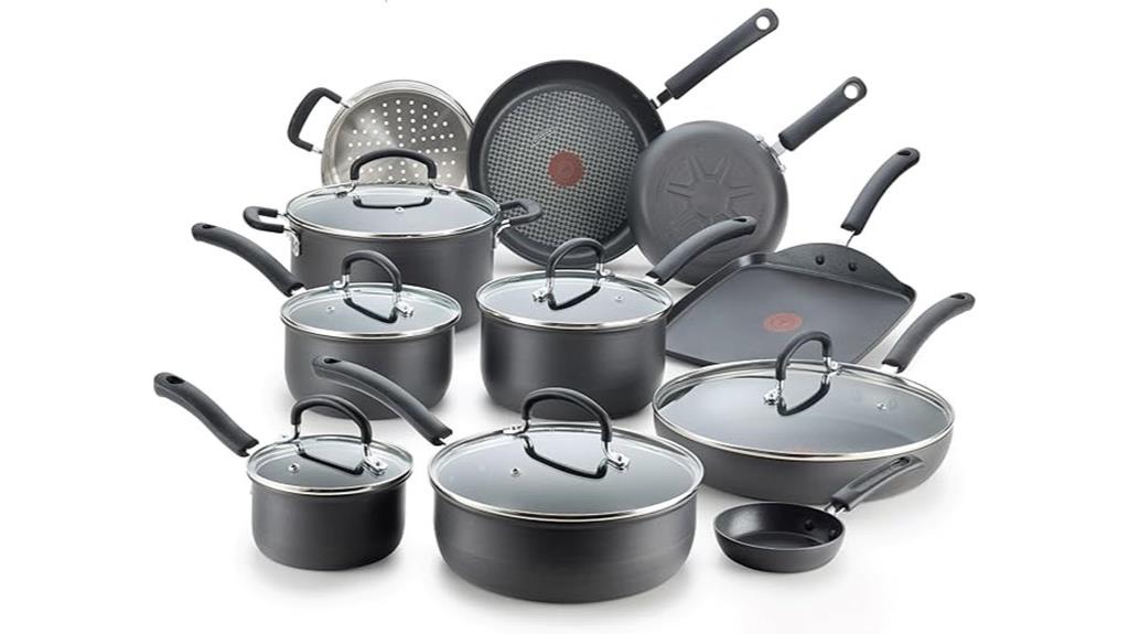 17 piece durable cookware set
