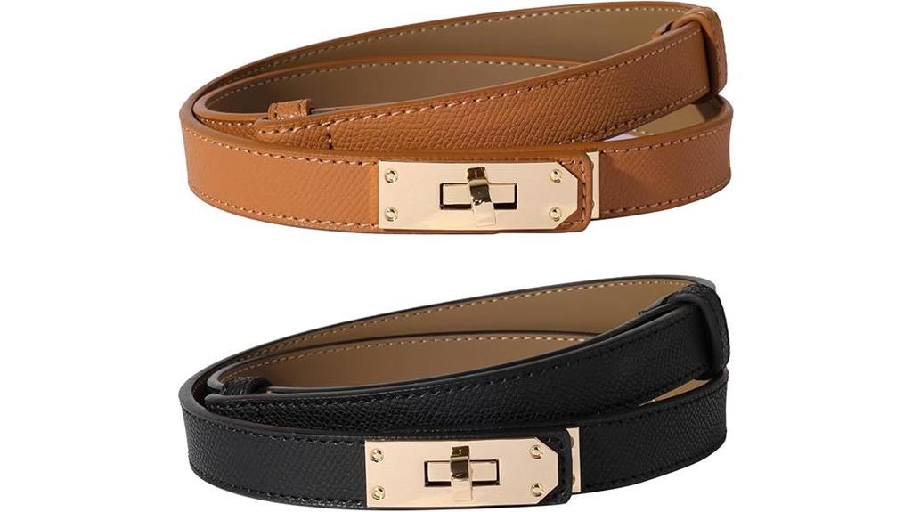 adjustable leather waist belt