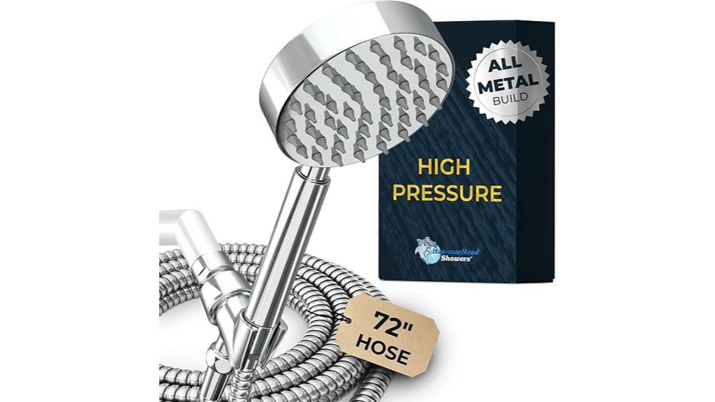 all metal handheld shower