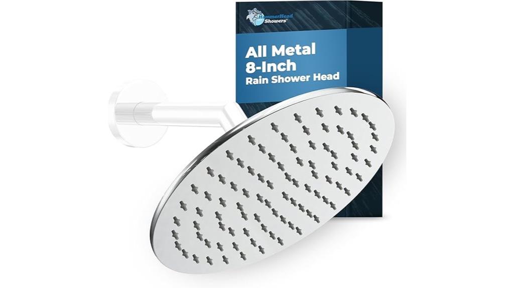 all metal rain shower