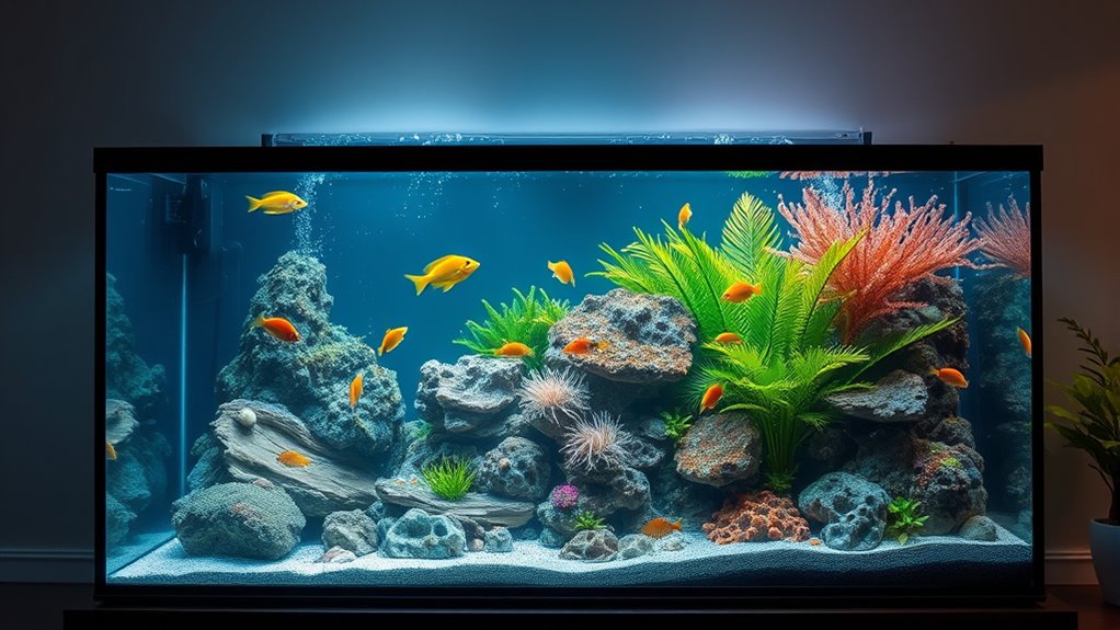 aquarium size and features
