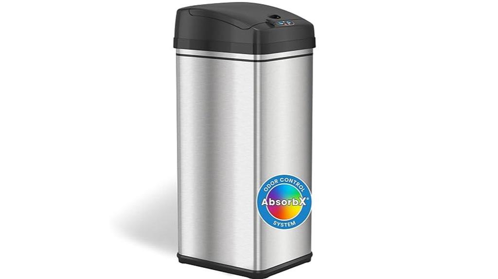 automatic touchless trash can