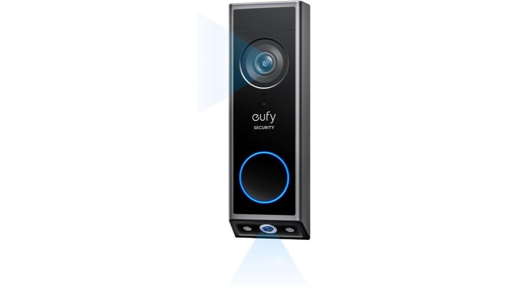 battery powered dual camera doorbell
