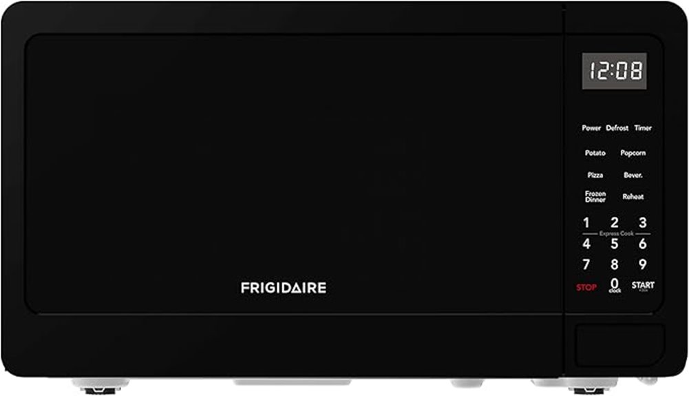 black 0 7 cu ft microwave