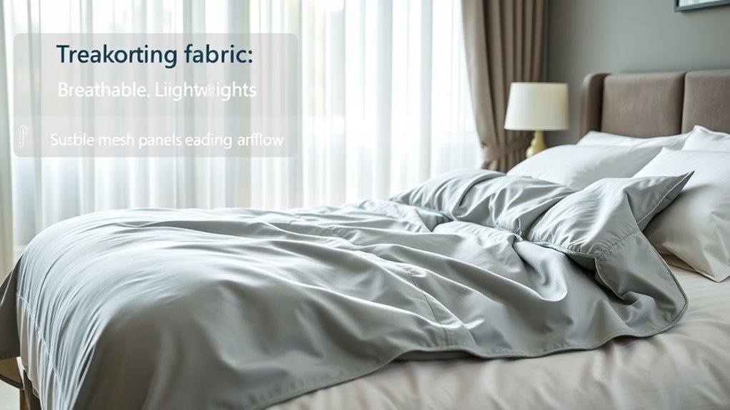 breathable lightweight cooling features