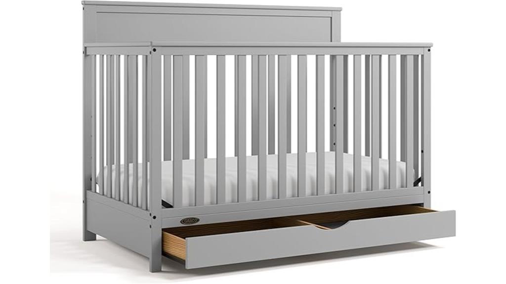 convertible crib with drawer