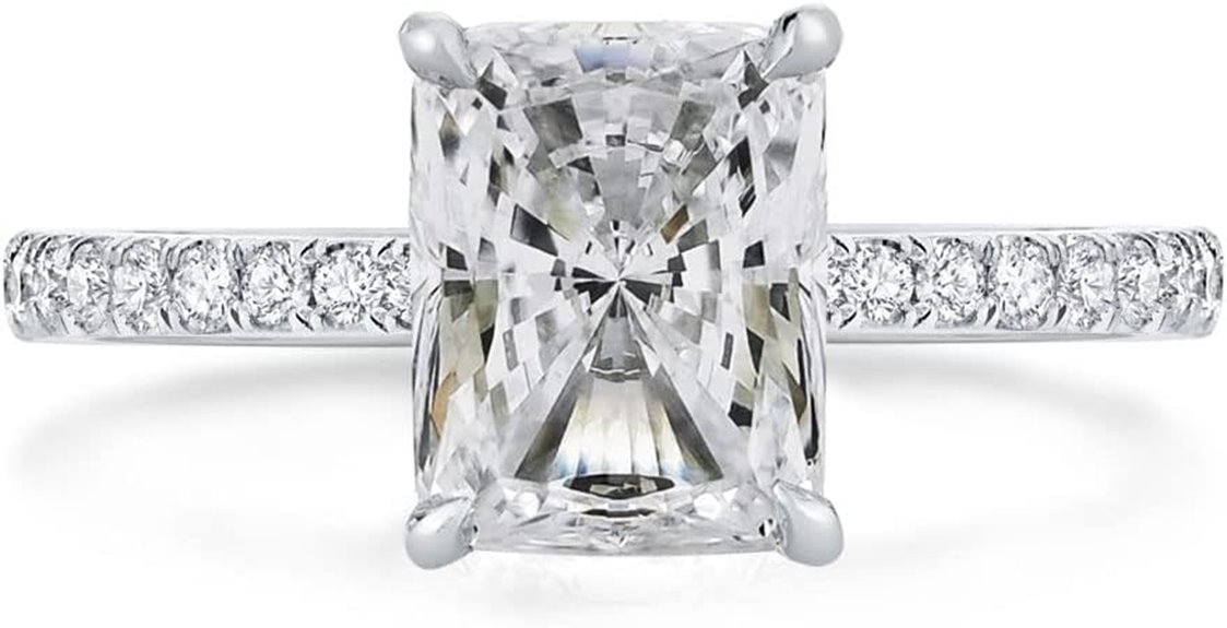 cubic zirconia engagement ring
