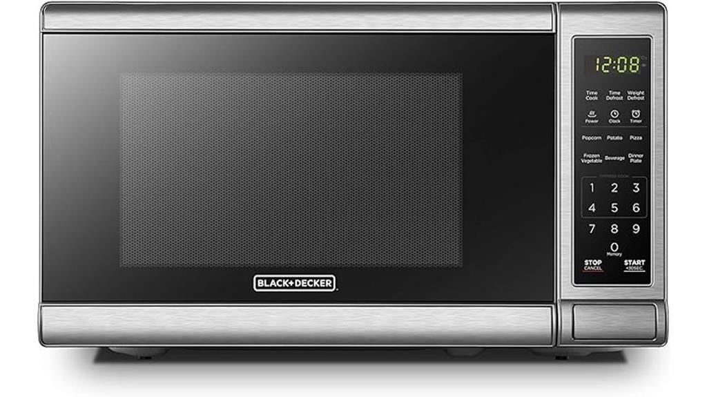 digital microwave with turntable