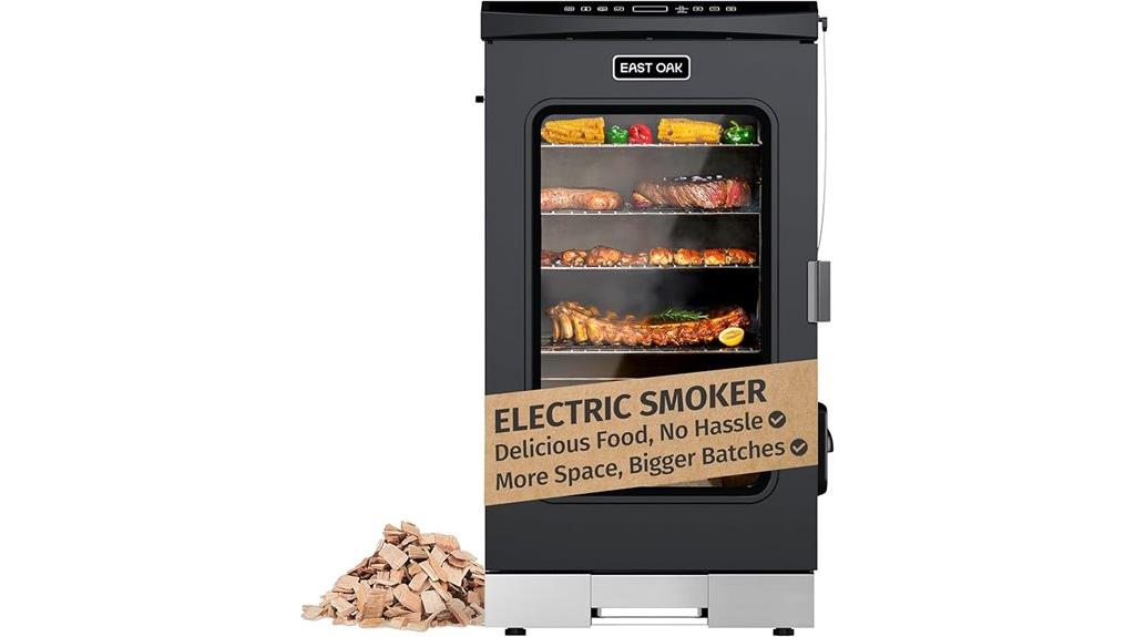 electric smoker with glass