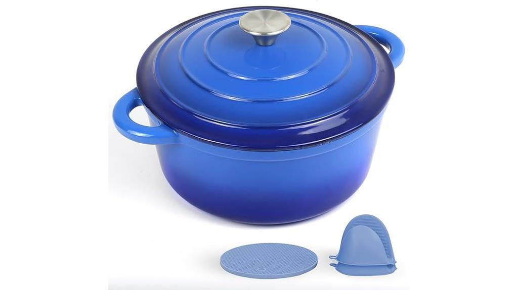 enamelled cast iron dutch oven