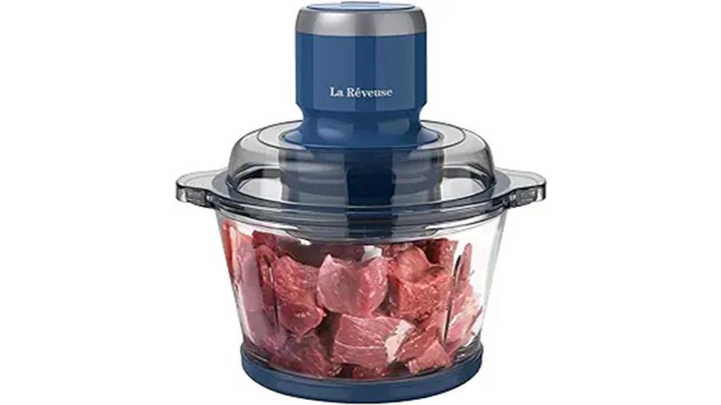 food processor with glass bowl