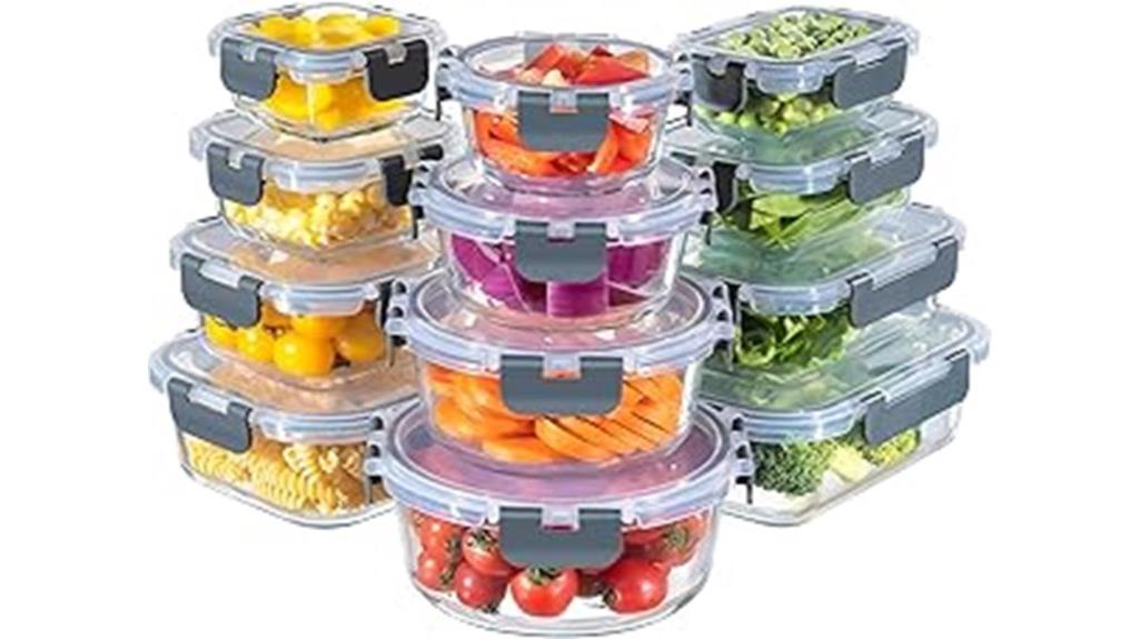 glass containers with lids