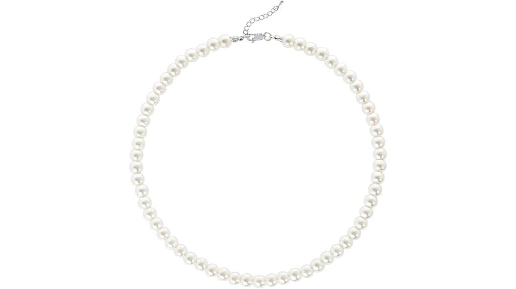 imitation pearl wedding necklace