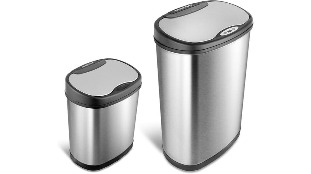 infrared touchless trash can