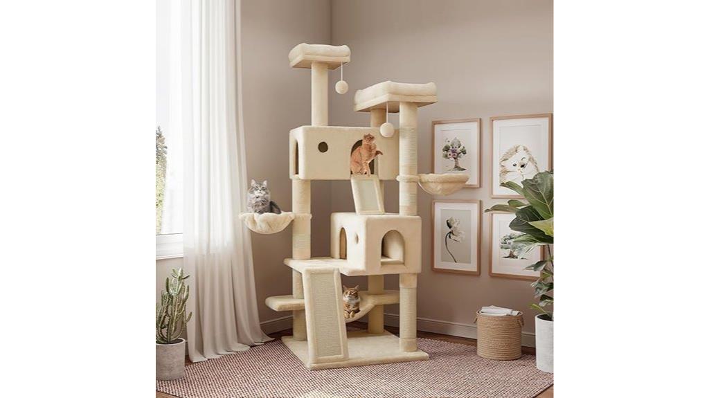 large multi level cat condo