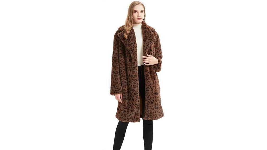 leopard print winter coat