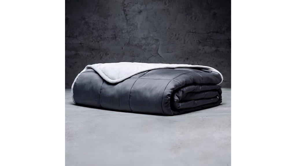 luxome 15 lb grey blanket