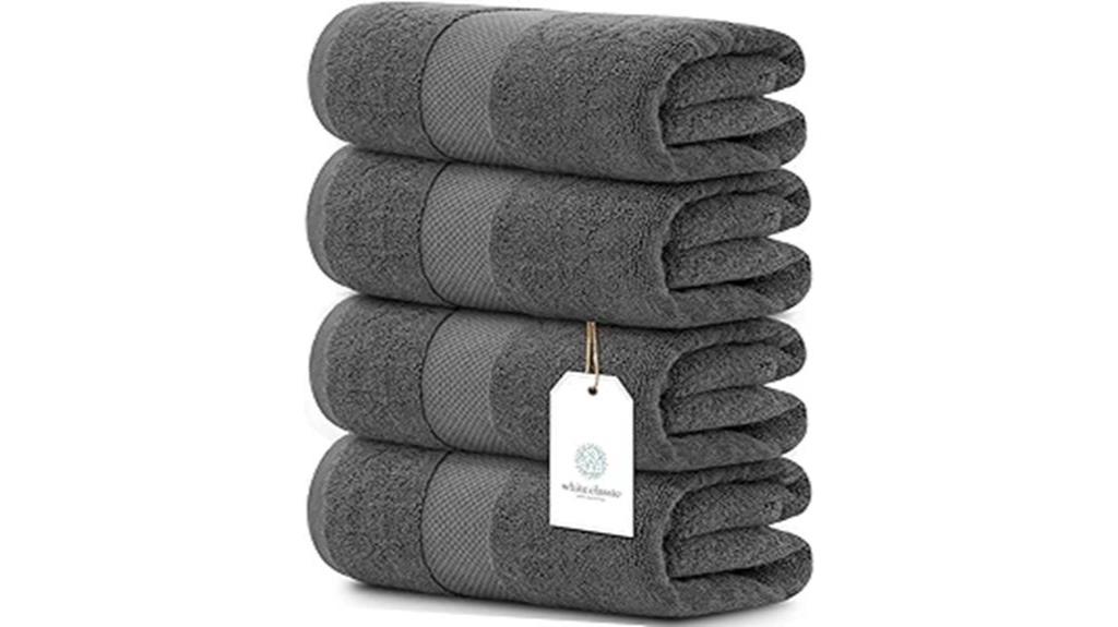 luxury white cotton towels