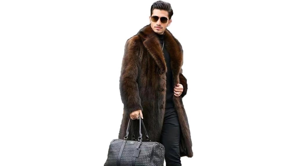 men s faux fur coat