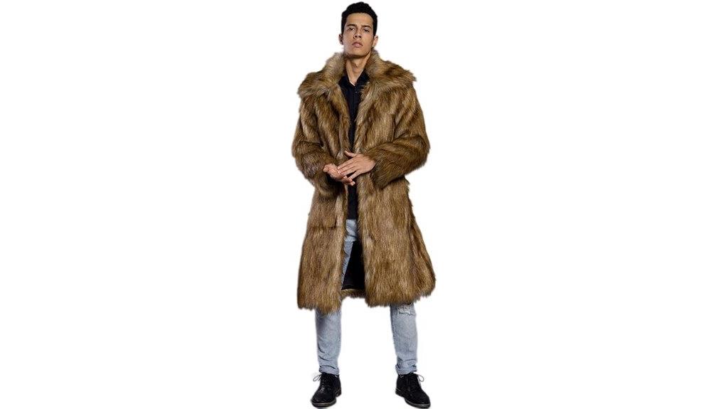 men s faux fur coat