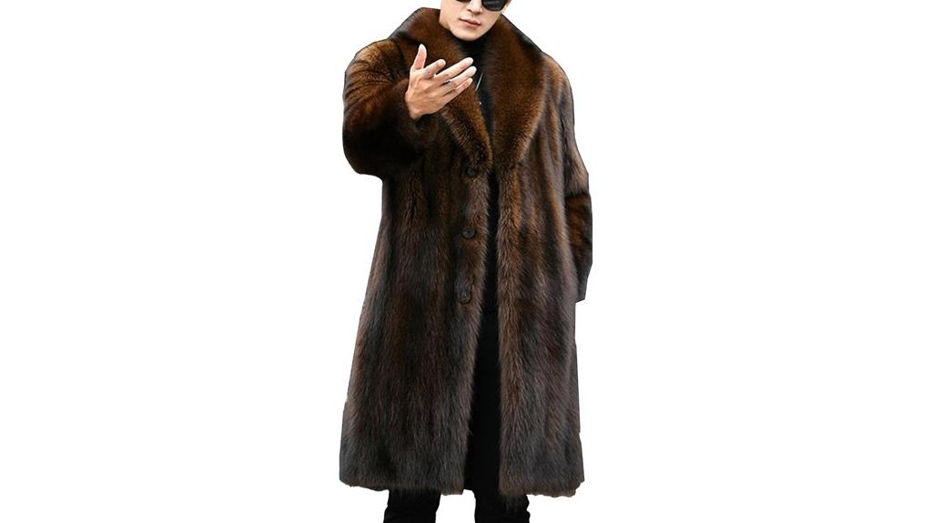 men s faux mink coat