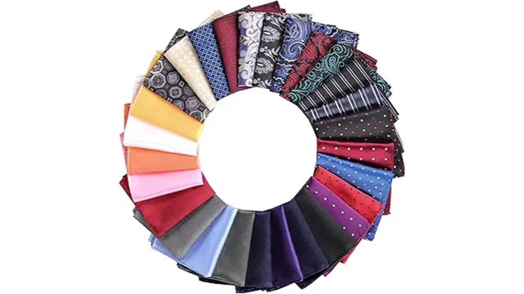 men s pocket square set