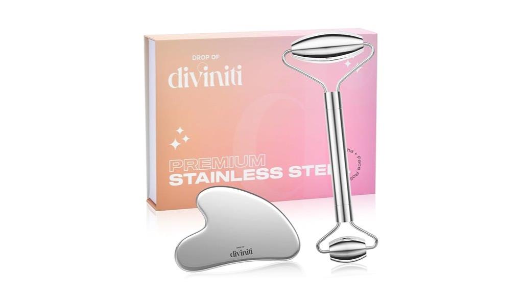 metal facial massage set