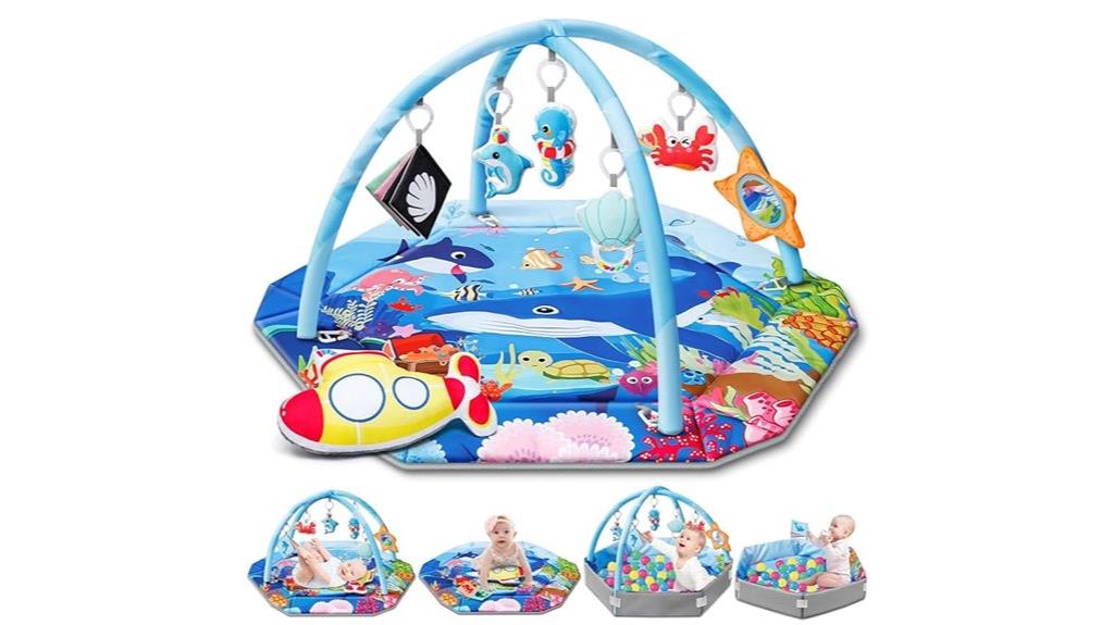 ocean themed baby play mat