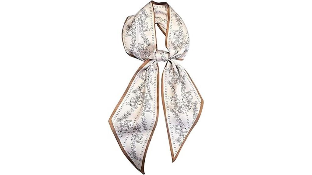 satin long hair scarf