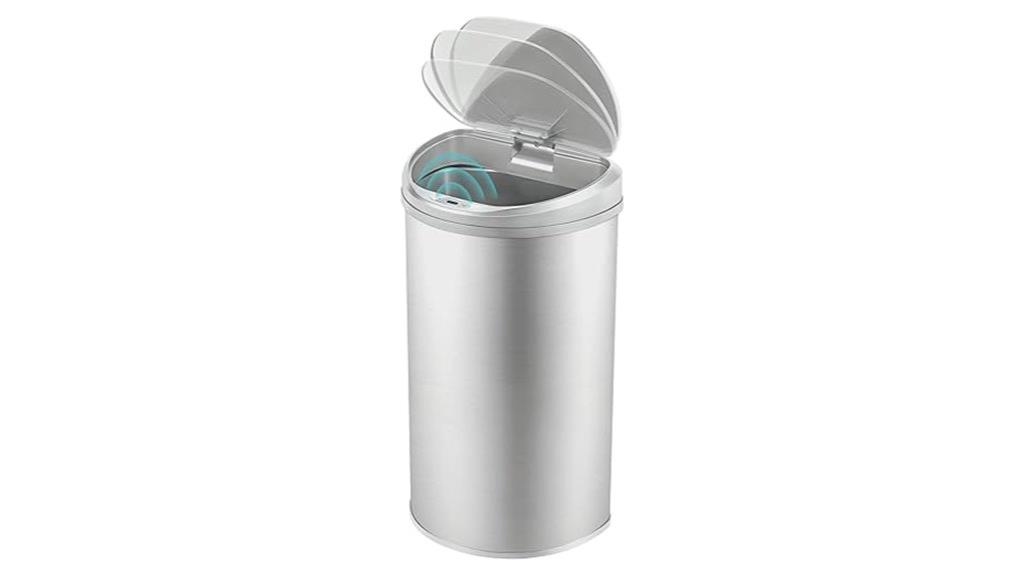sensor activated 21 gallon trash can