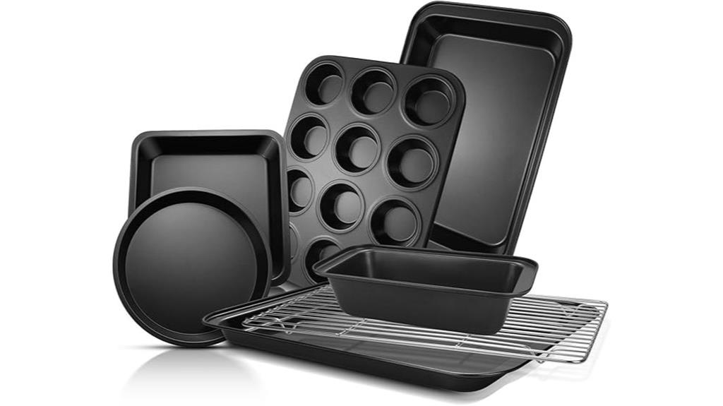 seven piece nonstick bakeware set