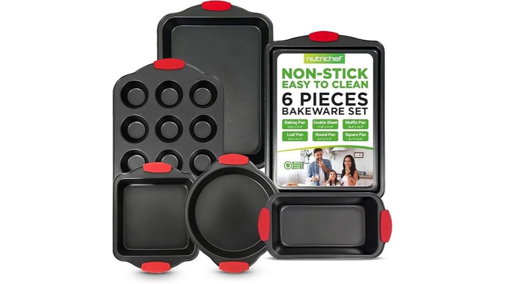 six piece bakeware set