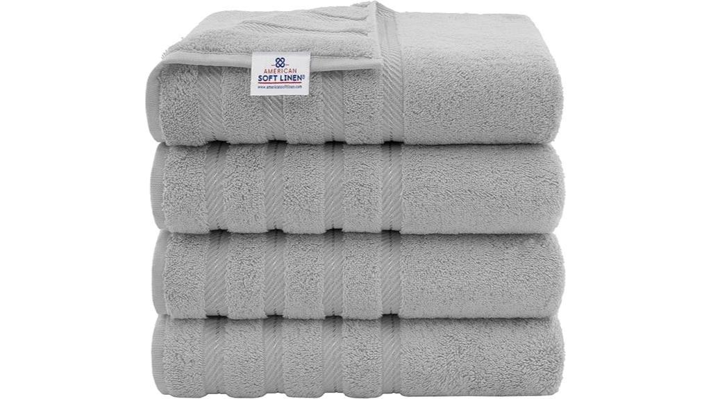 soft white cotton towels