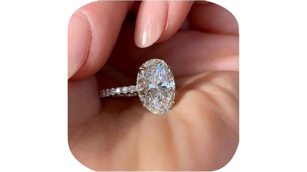 sterling silver zirconia ring