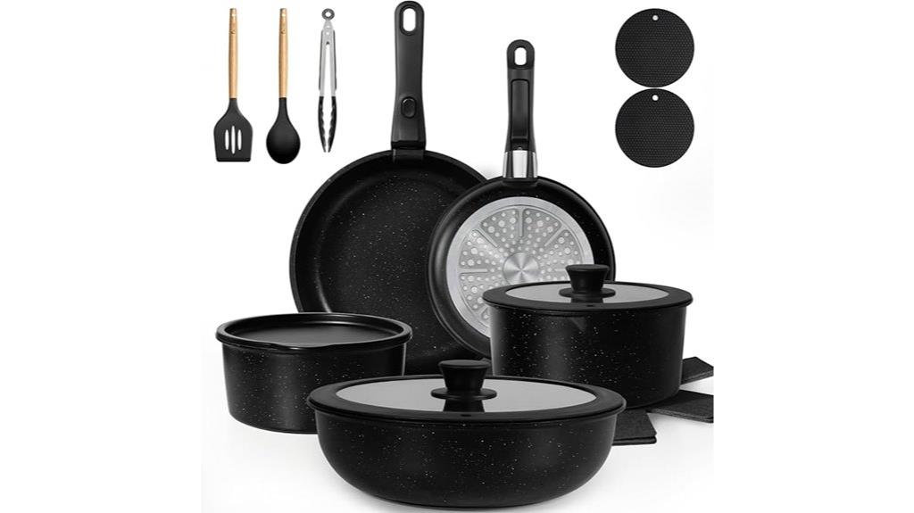 twenty piece non stick cookware