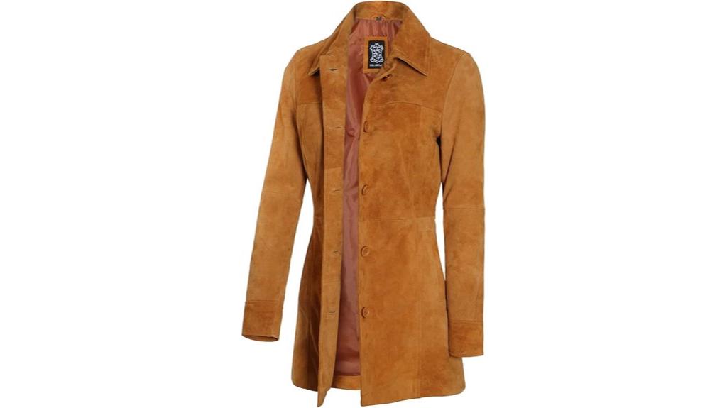 vintage long leather jacket