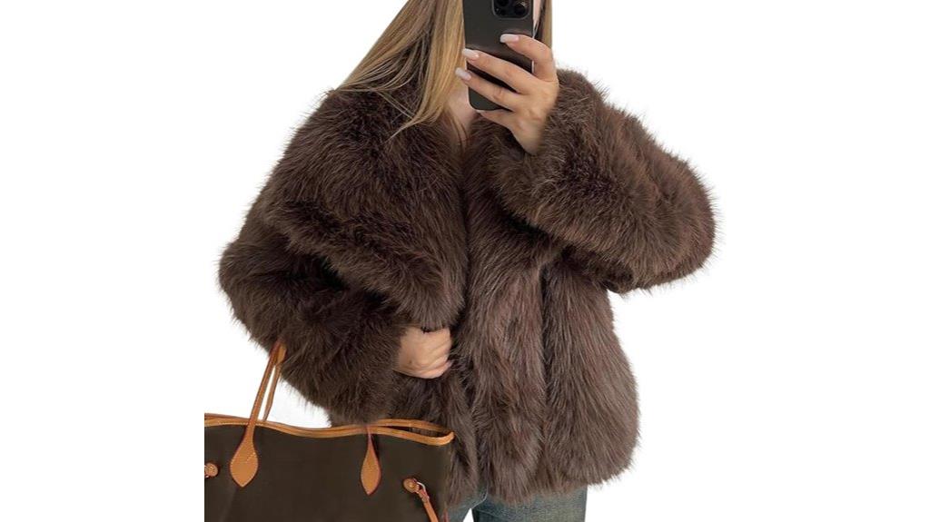 women s faux fur winter coat