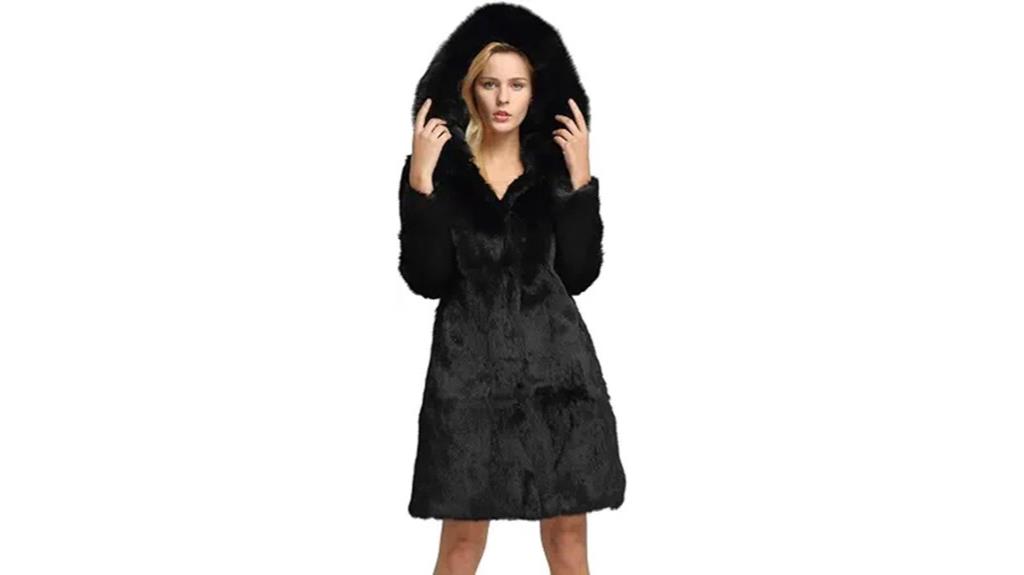 women s genuine rabbit fur coat