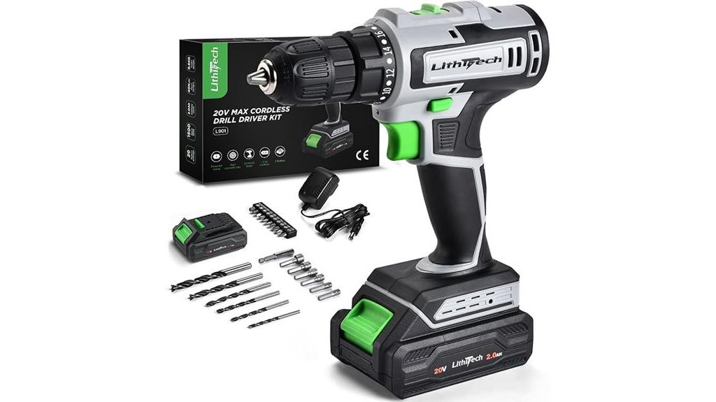 20v cordless drill set