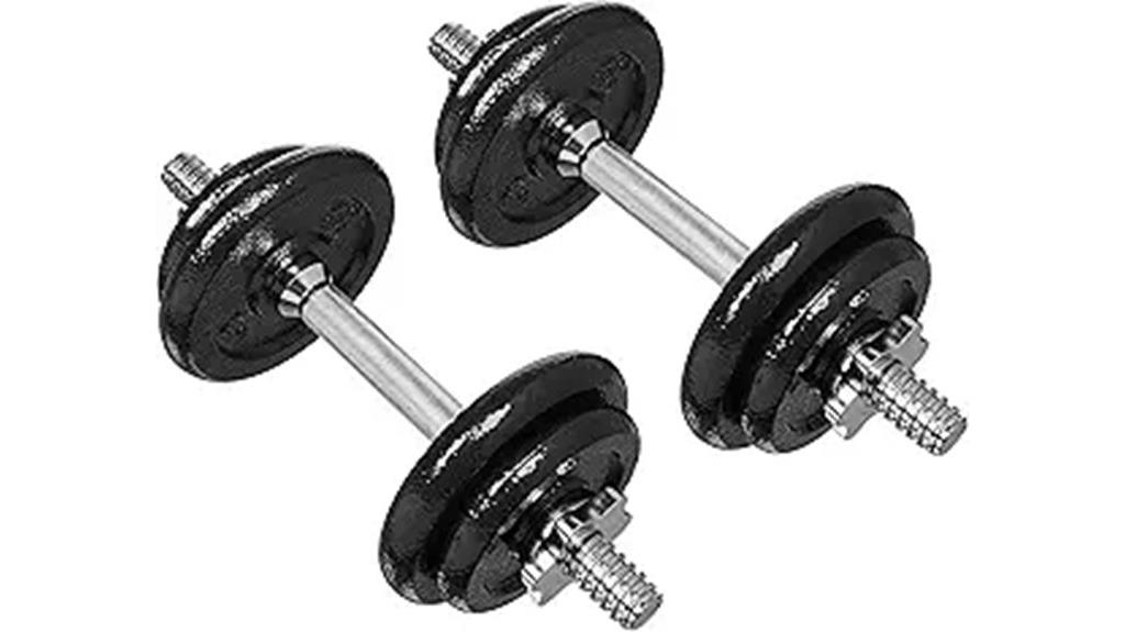 adjustable 38 pound dumbbell